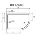 Душевой поддон Cezares TRAY-A-RH-120/80-550-15-W-R (120х80)