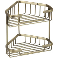 Решетка угловая двойная Veragio Basket Bronzo VR.GFT-9053.BR