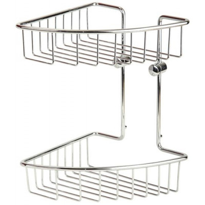 Решетка угловая двойная Veragio Basket Cromo VR.GFT-9034.CR Решетка угловая двойная Veragio Basket Cromo VR.GFT-9034.CR