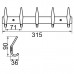 Планка с 5-ю крючками Veragio Gifortes VR.GFT-9075.BR