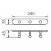 Планка с 3-мя крючками Veragio Gialetta VR.GIL-6436.BR